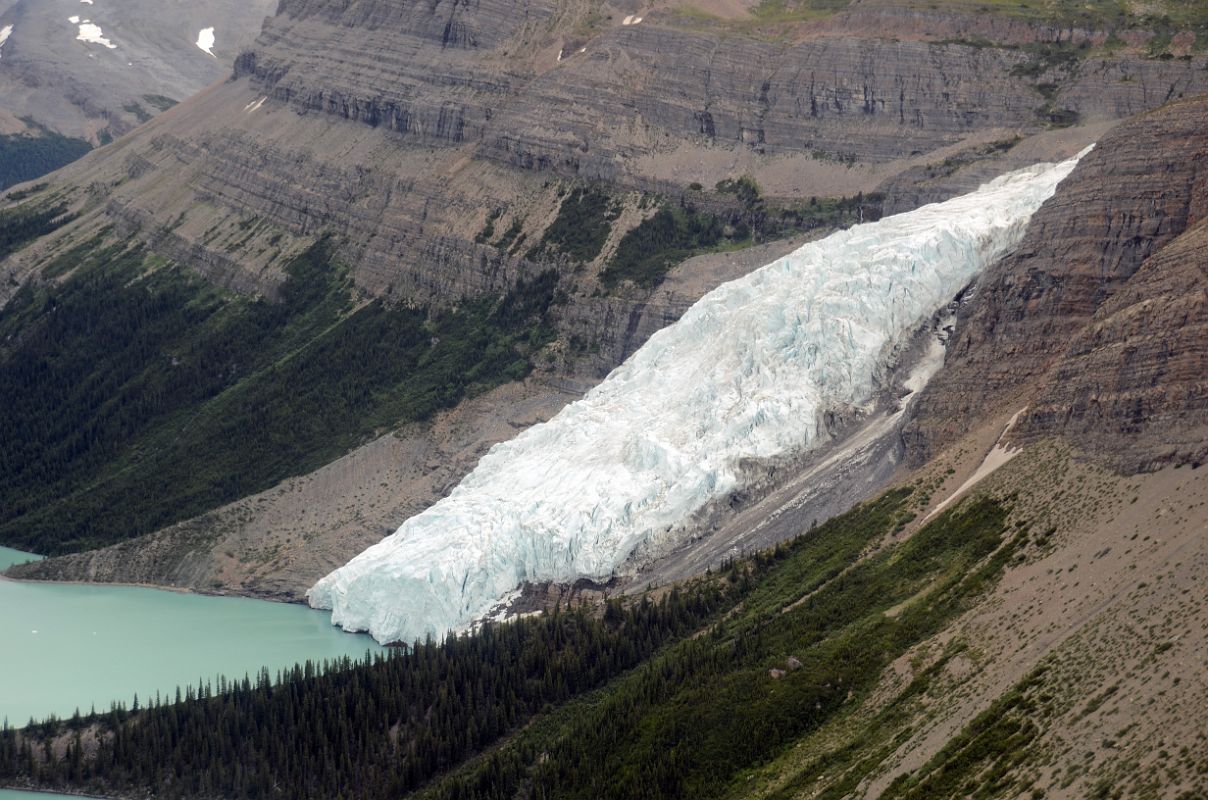15 Berg Glacier From Helicopter On Flight To Robson Pass